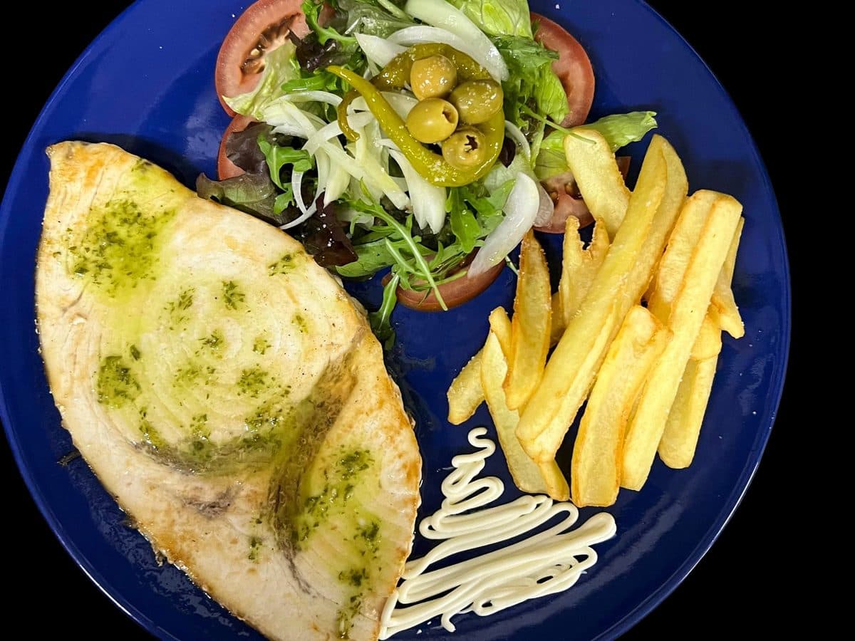 Emperador a la plancha