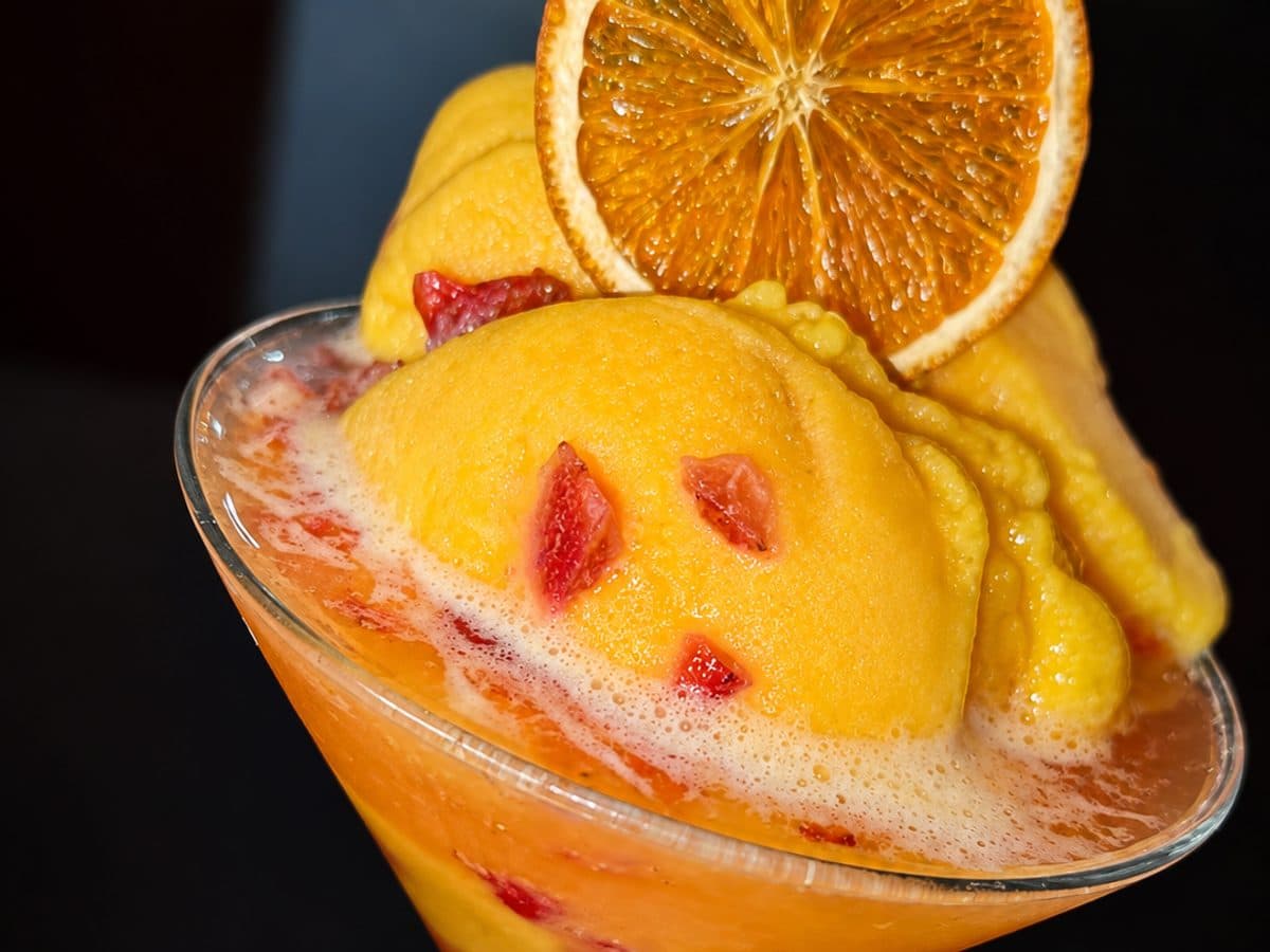 Sorbete de mandarina